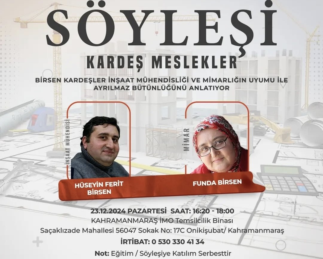 Söyleşi ''Kardeş Meslekler''